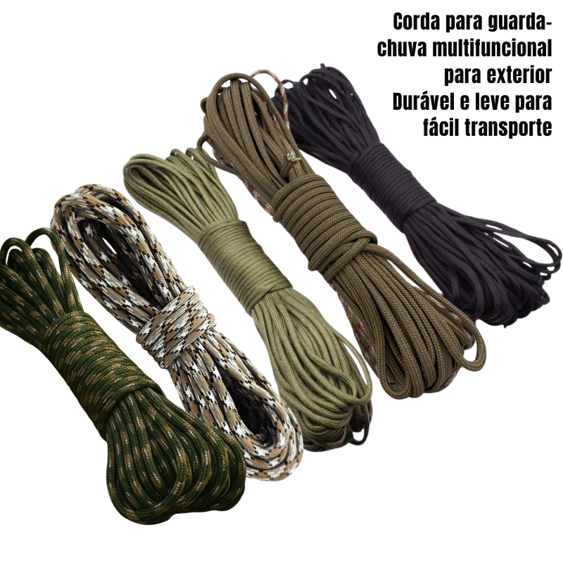 Paracord 4mm 550 Lbs 7 Filamentos Cordim Corda 35M em Oferta na Shopee