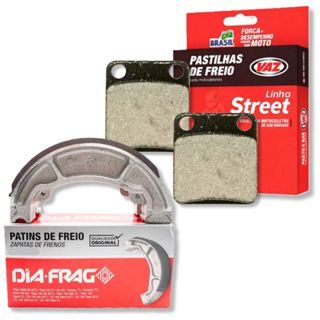 Kit Pastilhas de Freio e Lona Cbx 200 Strada 1994-2004 Vaz e Diafrag em Oferta na Shopee