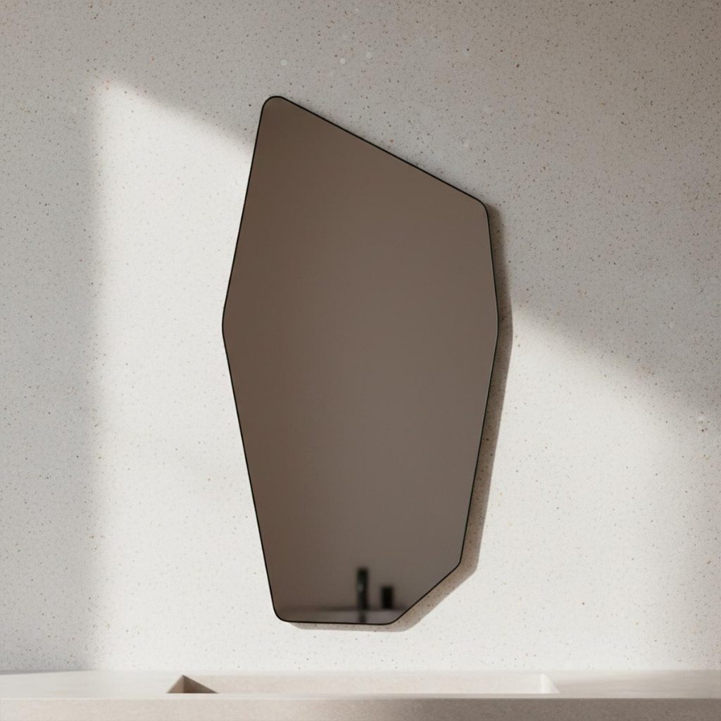 Espelho Do Pinterest Grande Orgânico 44x64cm - Modelo Moai em Oferta na Shopee