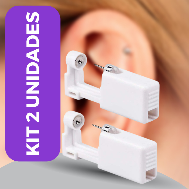 Kit 2 Perfuradores de Orelha e Nariz com Brinco Embutido Aço Cirúrgico em Oferta na Shopee