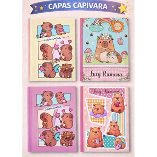 Capa de Caderno Capivara-Capa de Caderno A4 Personalizada Laminada Não Acompanha Caderno_ Capa Frente e Verso em Oferta na Shopee