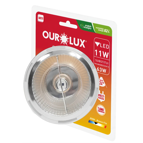 Lâmpada Super Led Ar111 11w Ouro Lux