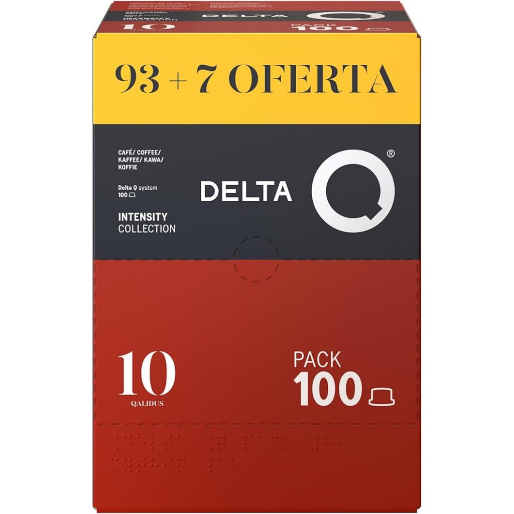100 Cápsulas de Café Delta Q Qalidus Pack XL em Oferta na Shopee