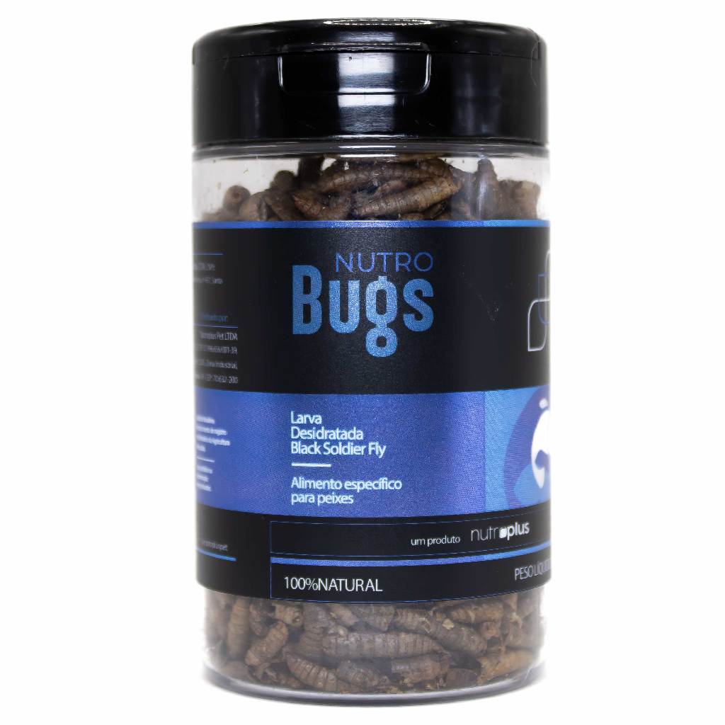 NUTRO BUGS LARVA DESIDRATADA PARA PEIXES 30G