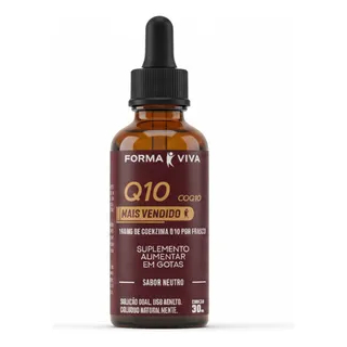 Solução Em Gotas 30 Ml Q10 Mais Vendido 100mg De Coenzima