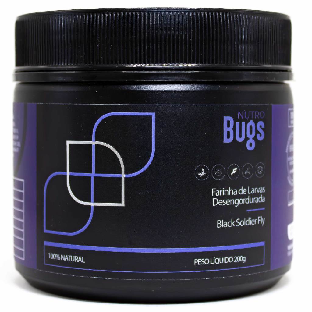 NUTRO BUGS FARINHA DE LARVAS SUPER PROTEICA 200G em Oferta na Shopee