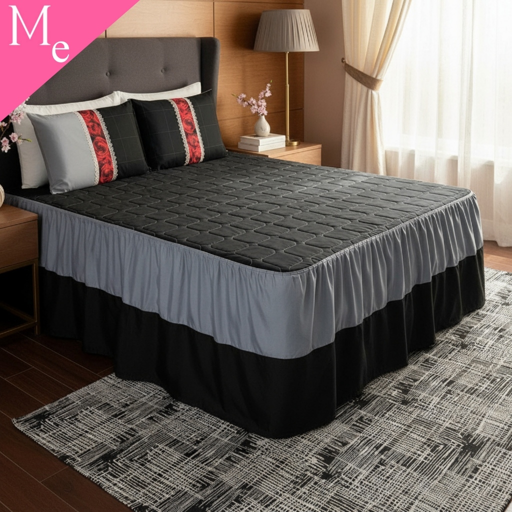 Colcha Queen Romance 3 Peças | Cobre Leito Casal Estampa Digital Romance – Elegância e Conforto