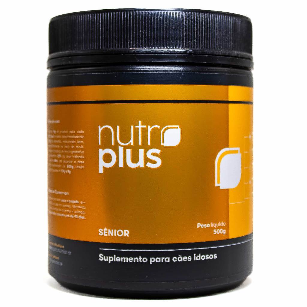 SUPLEMENTO NUTROPLUS PARA CÃES IDOSOS SÊNIOR 500GR em Oferta na Shopee