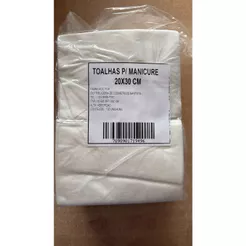 200 Toalhas de Manicure Descartável 30cm x 20cm Suave e Higiênica Dobrada Uma a Uma Grossa 40g/m²