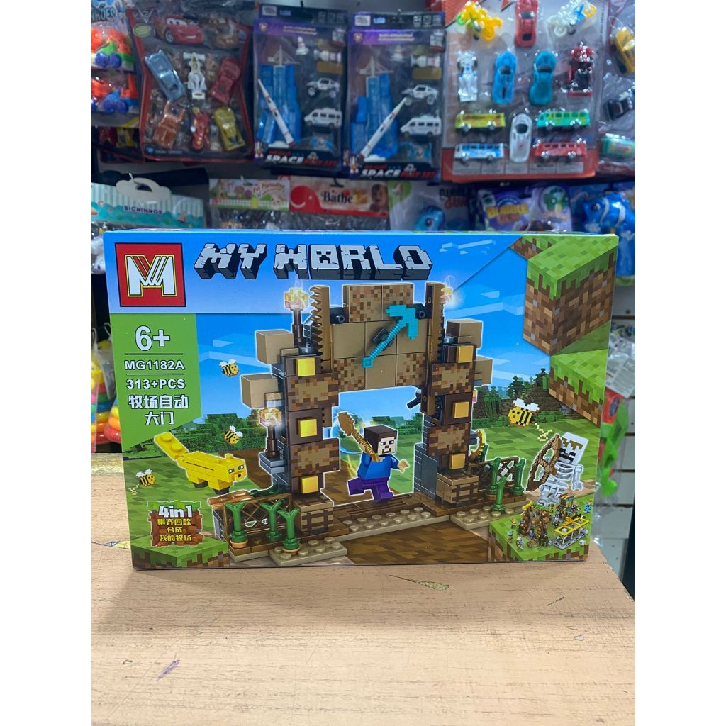 Blocos de Montar Infantil Temático – Kit Construção Criativa 4 em 1 – +300 Peças