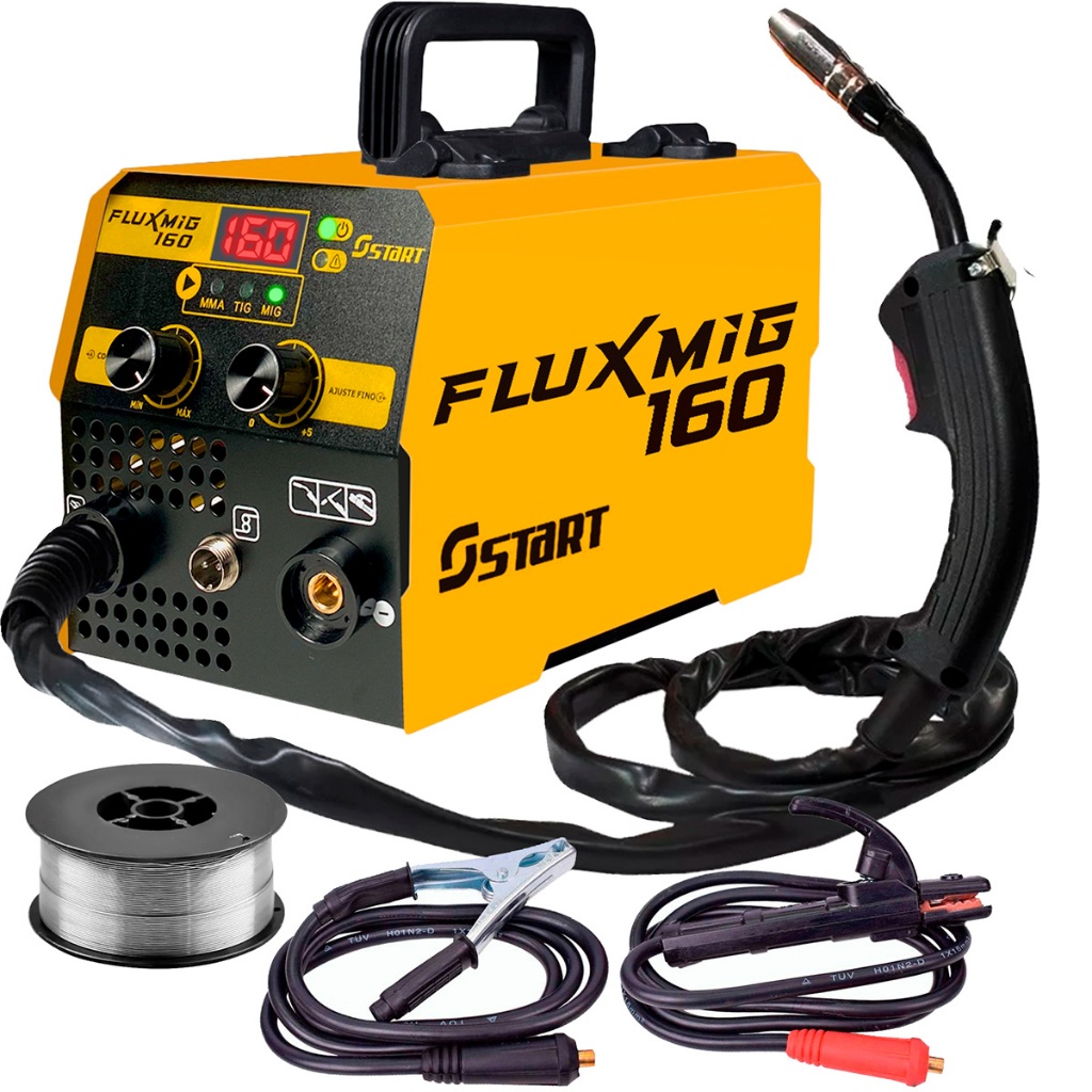 Máquina Solda Mig 160 Flex Mma Tig Lift Sem Gás 220v Start em Oferta na Shopee