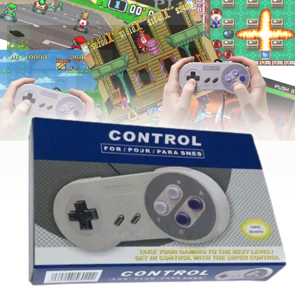 Controle Super Nintendo Usb Pc Snes Joystick