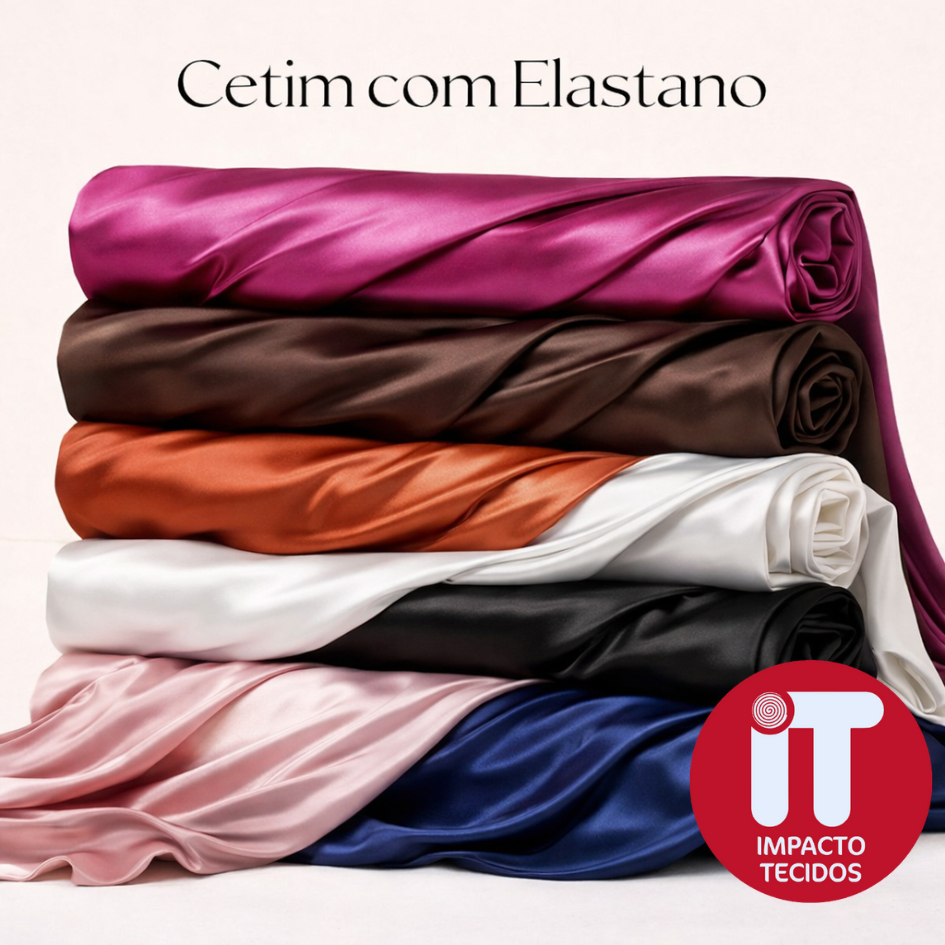 Tecido Cetim com Elastano 1 metro x 1,50 Cetim Com Lycra
