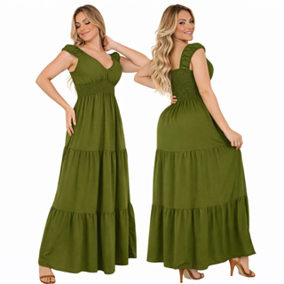 Vestido Longo Elegante para Gestante Mãe com Conforto linha Premium Festa em Oferta na Shopee