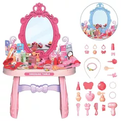 Penteadeira Infantil Princesa Menina com Acessórios Maquiagem Faz de Conta