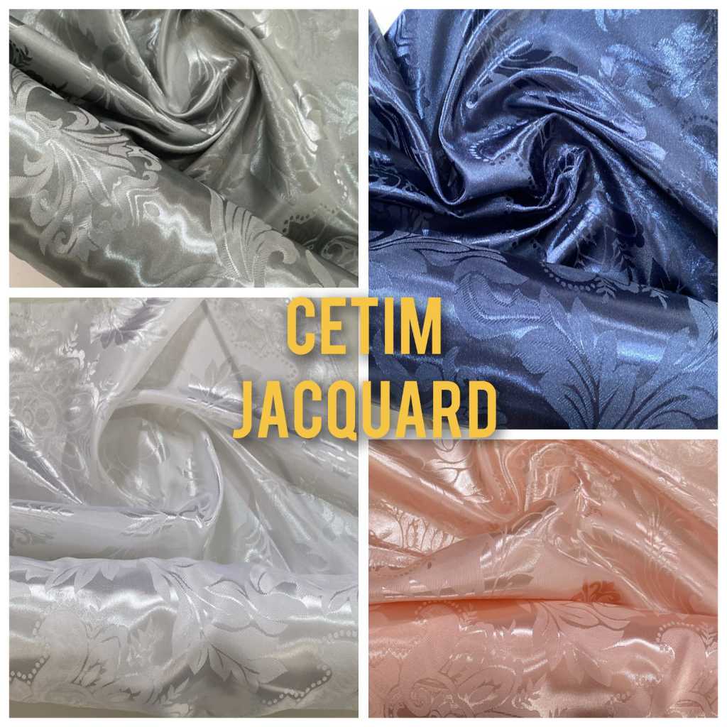 3 Metros Tecido Cetim Jacquard Jacar Jakar Decoracao Varias Cores