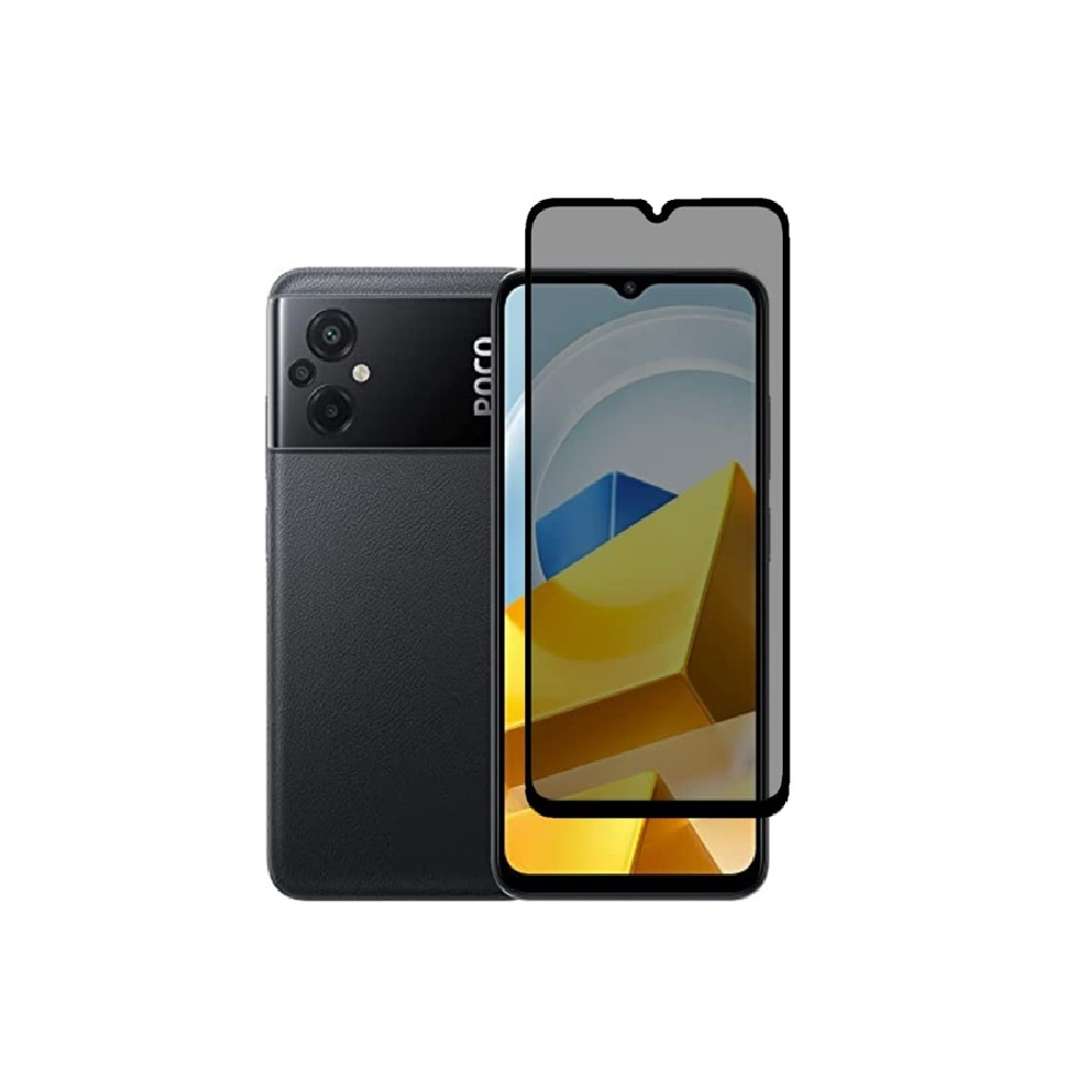Película Para Xiaomi Poco M5 Privacidade de Vidro Protetora 3D Anti-Espião