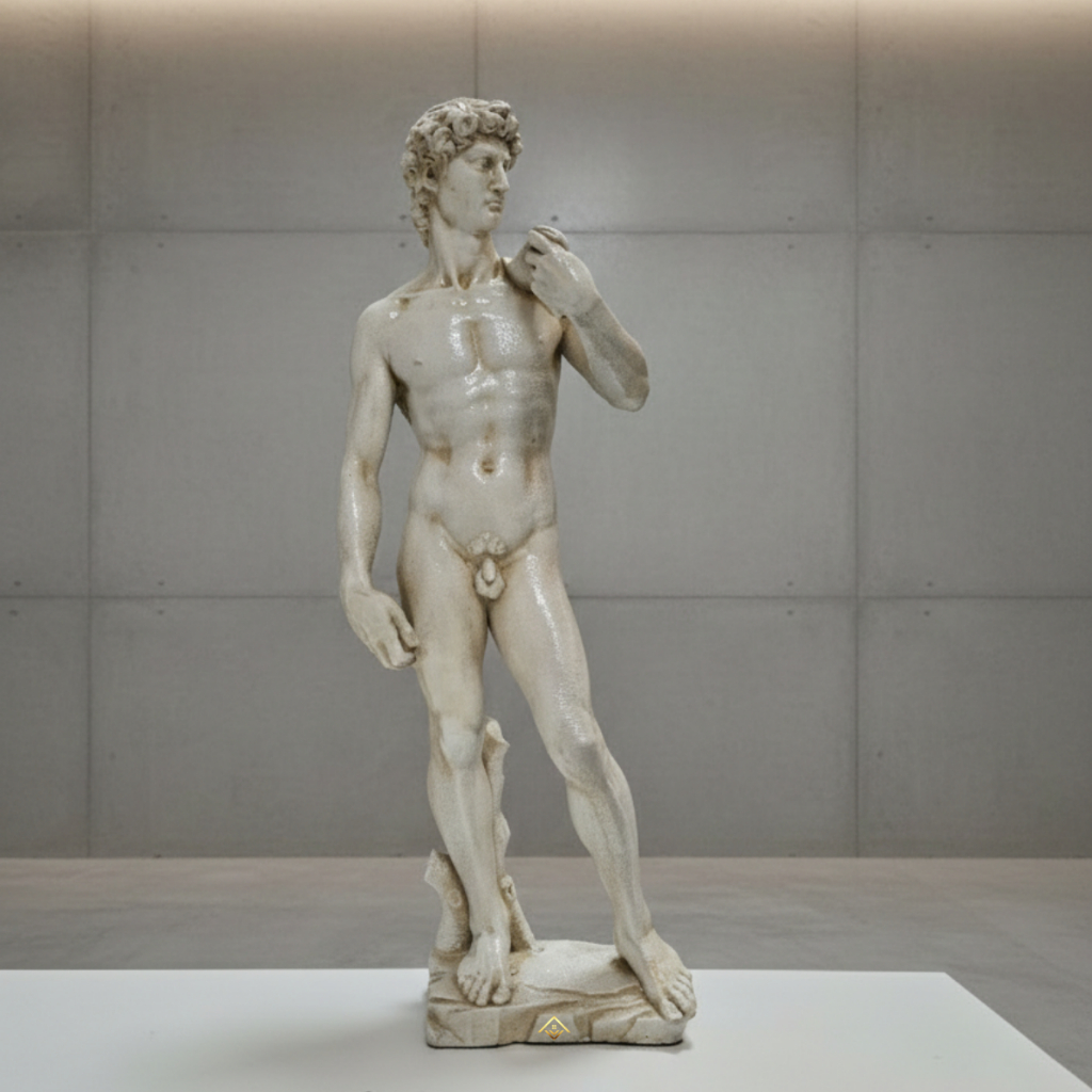 Estátua Davi Michelangelo Objeto De Arte Clássica Escultura Decorativa Realista Resistente Enfeite De Interiores Luxo