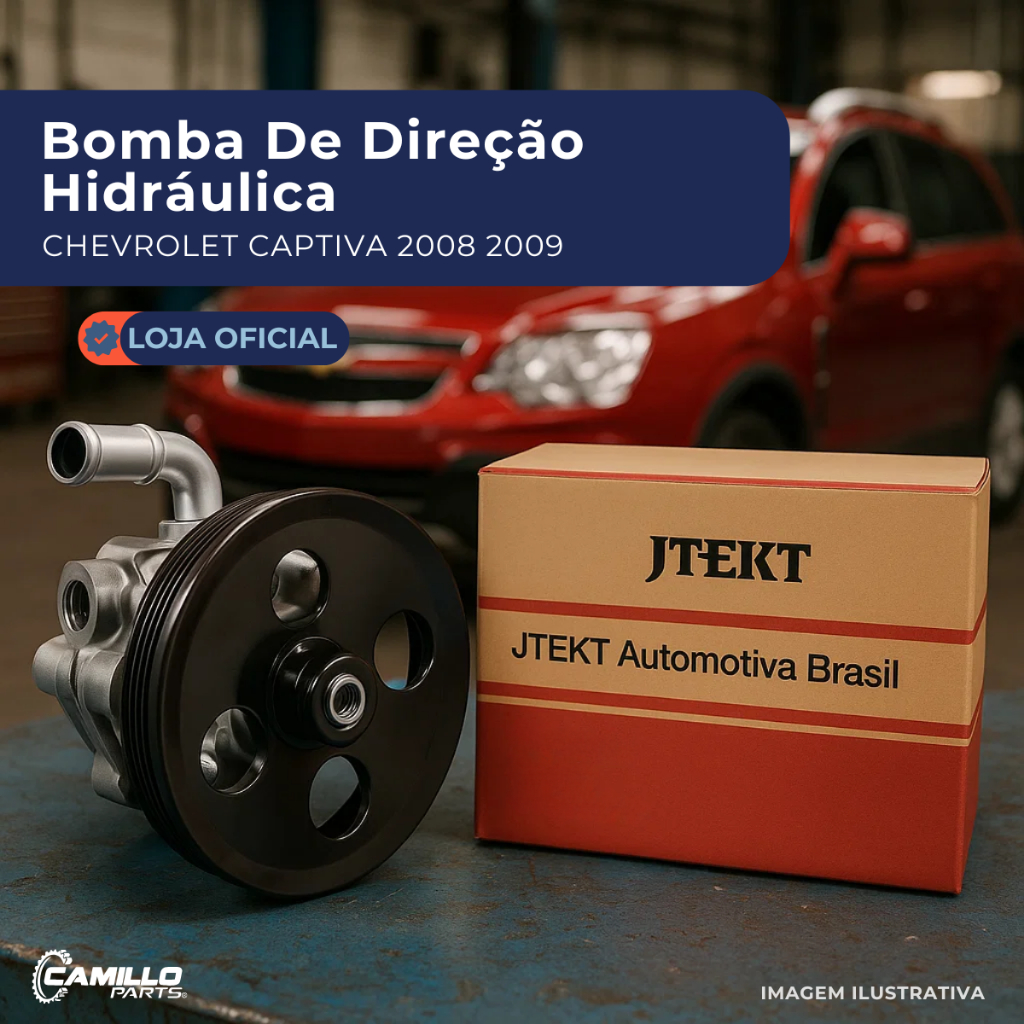 Bomba Direção Hidráulica Original Jtekt Koyo Chevrolet S10 Flex Gasolina 2012 2013 2014 Captiva 2.4