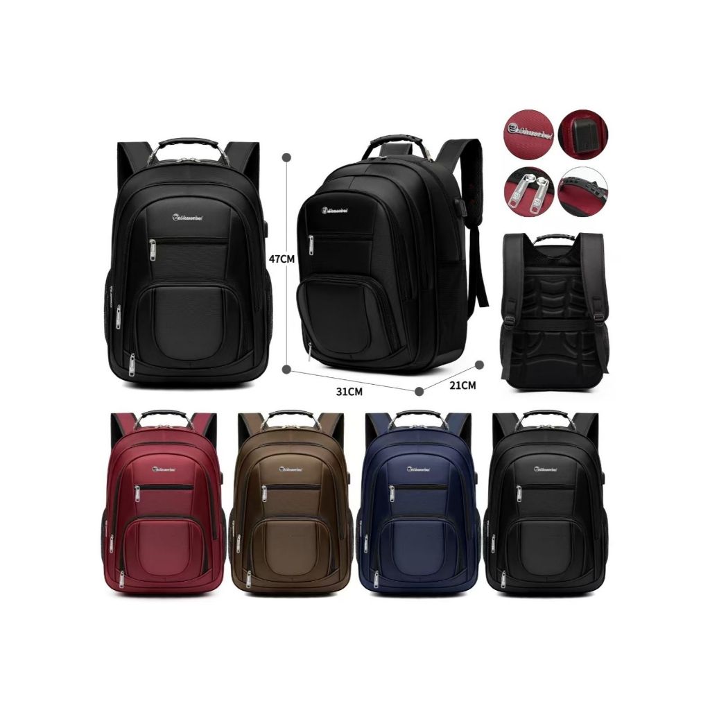 Mochila Notebook Trabalho com Entrada Impermeavel Reforçada Cabo de Aço