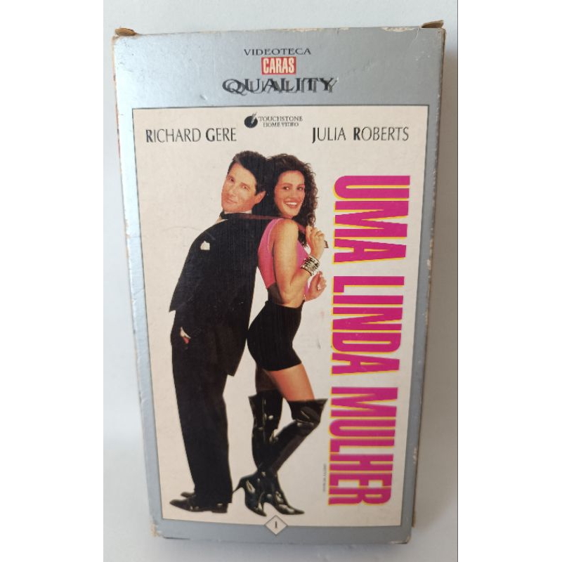 VHS Uma Linda Mulher Legendado Coleção Videoteca Caras Quality fita filme clássico colecionador