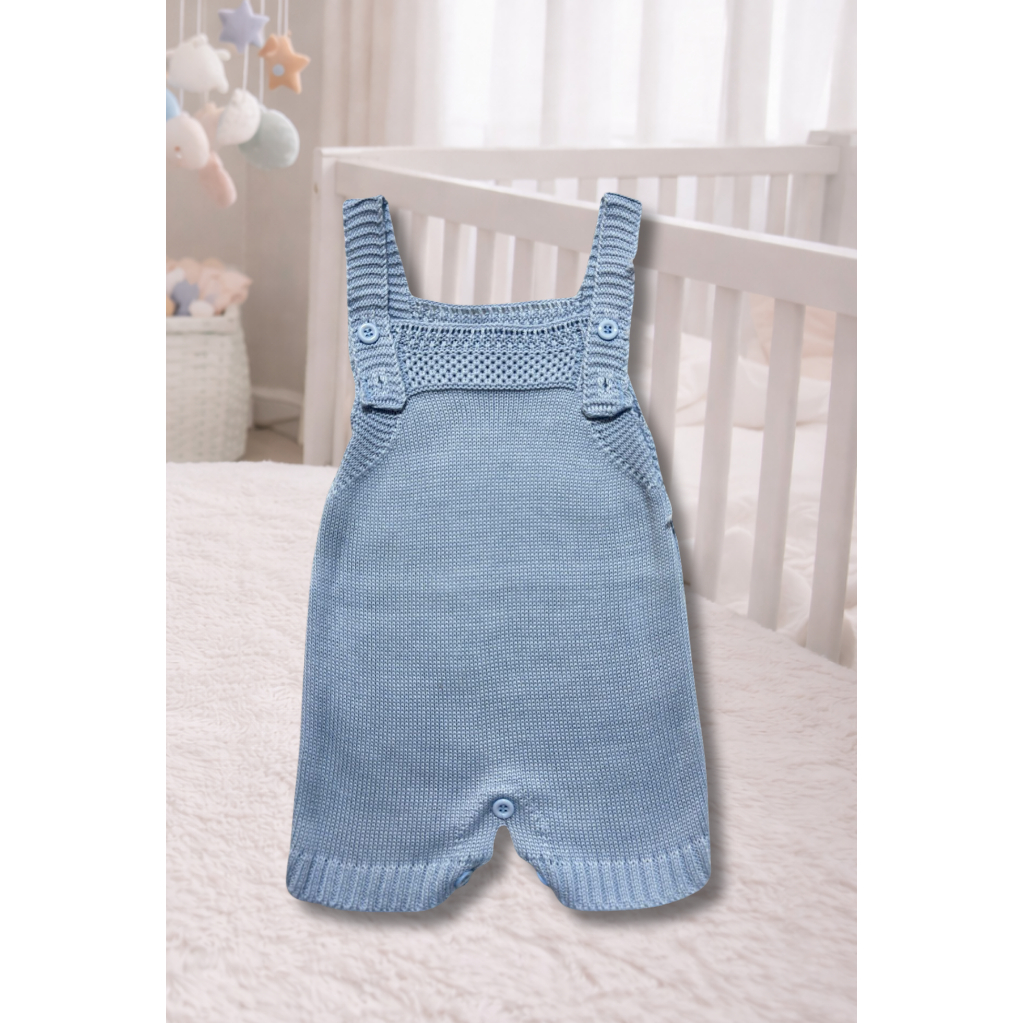JARDINEIRA TRICOT VERÃO SHORTS INFANTIL MENINO MENINA MACACÃO LUXO CALOR