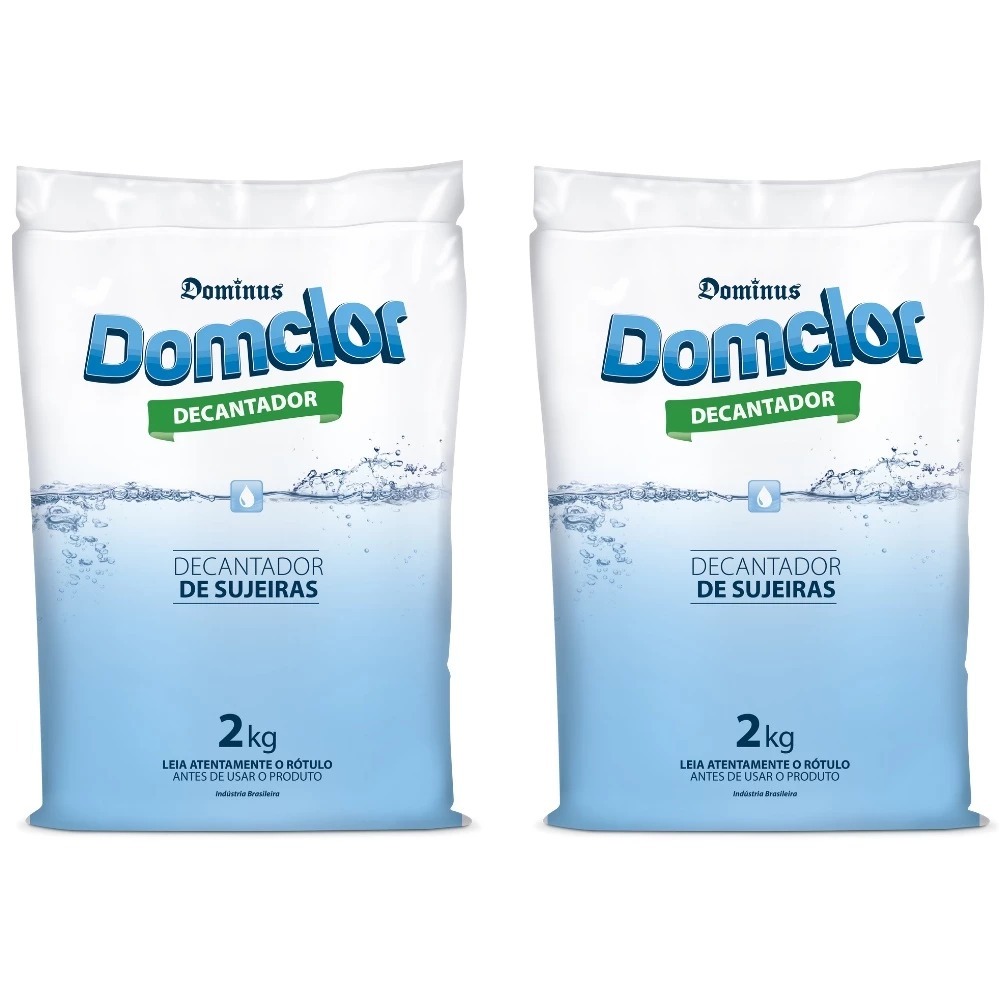 2 UN- SULFATO DECANTADOR PARA PISCINAS DOMCLOR -2KG