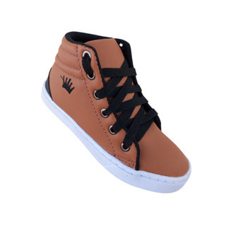 Botinha infantil juvenil tenis solado costurado preta e branco menino e menina escola preto marrom rosa  24 ao 37 em Oferta na Shopee