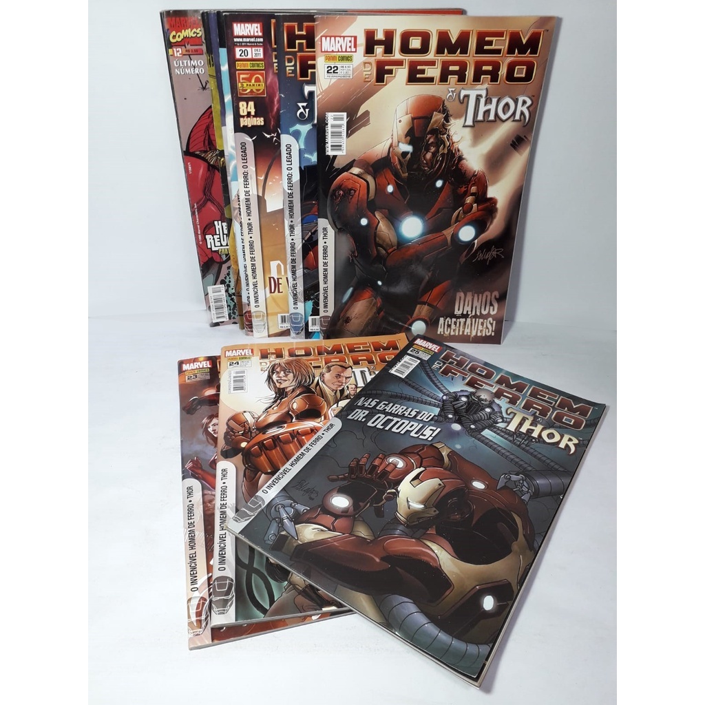 Coleção HQ Homem de Ferro e Thor / Marvel