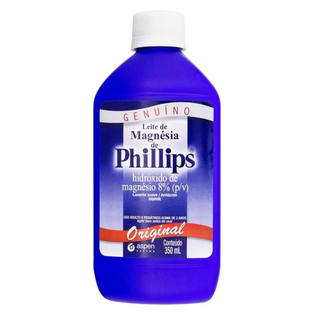 Leite De Magnesia de Phillips Tradicional 350ml em Oferta na Shopee