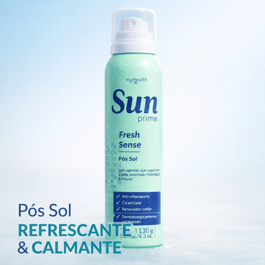 Pós Sol Sun Prime Fresh Sense Hidratação Suave Frescor 150ml My Health em Oferta na Shopee