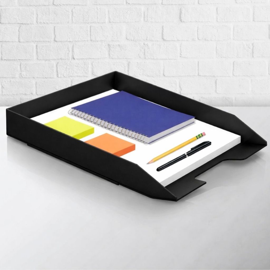kIT 3 BandejaS Porta-folhas A4 Organizador De Escritório Documentos