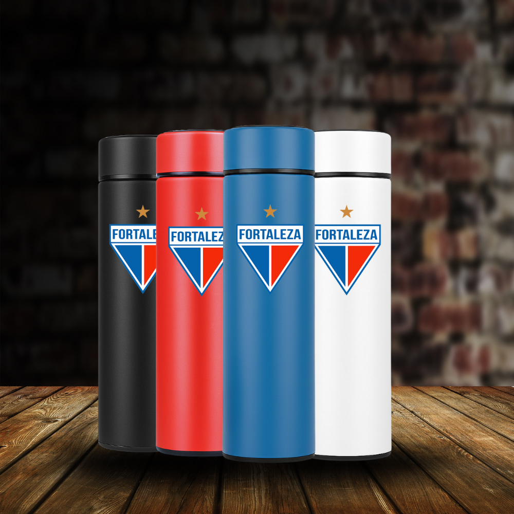 Garrafa Térmica Fortaleza 500ml – Personalizada Leão Inox Personalizada, Mantém Quente e Gelado em Oferta na Shopee