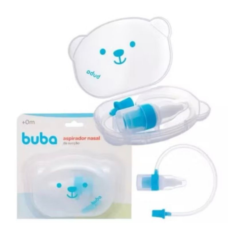 Aspirador Nasal de Sucção com Estojo de Ursinho Buba