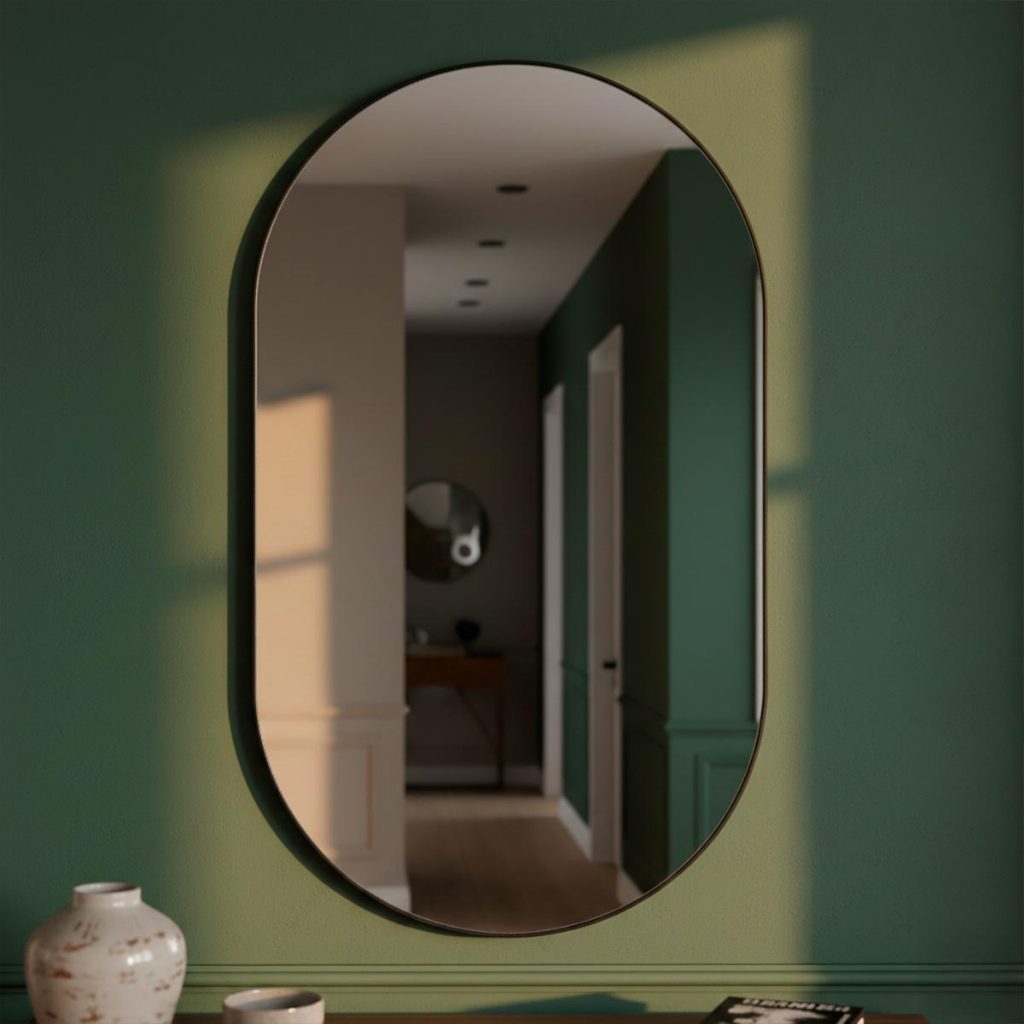 Espelho Modelo Pilula 110x50cm Grande Corpo para Quarto Sala Closet Decoração Apartamento Achadinho em Oferta na Shopee