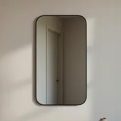 Espelho Retângular 110x50cm Grande Corpo para Quarto Sala Closet Decoração Apartamento Achadinho