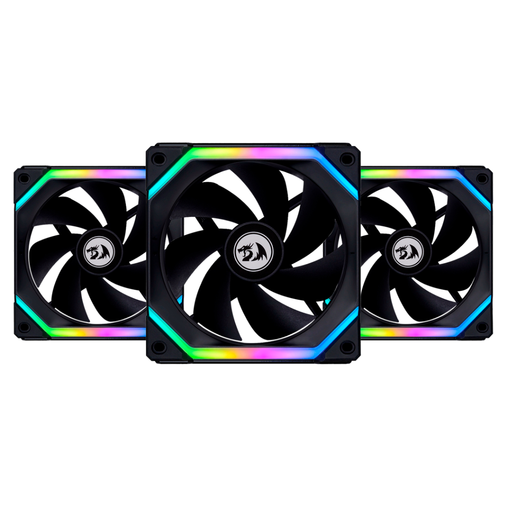 Kit de Fan Lian Li Uni Fan SL120 Redragon Spec Preto UF-SL120-3B SI