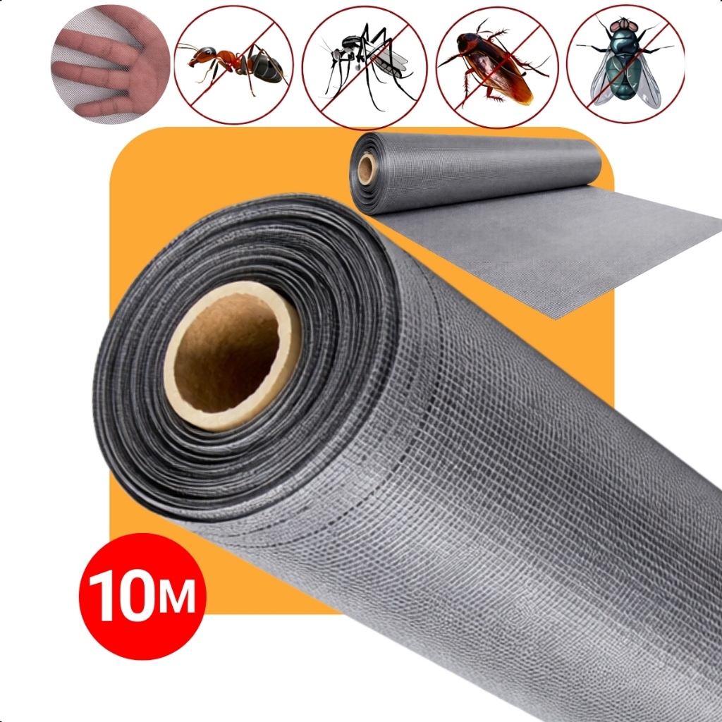 Tela Mosquiteira Anti Inseto/mosquito Cinza 1,50 X 10 Metros De Fibra De Vidro em Oferta na Shopee