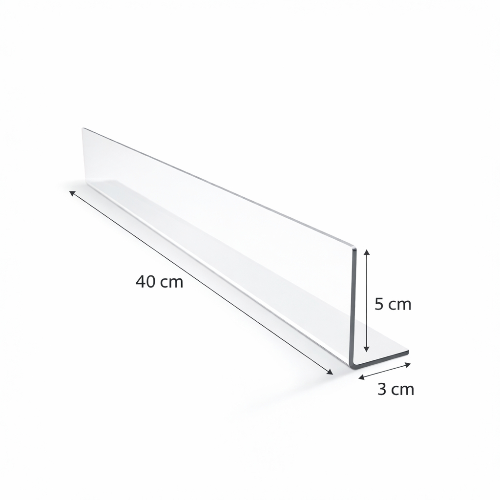 Kit Cantoneiras Para Prateleiras Aparador de Gondolas Com Fita Dupla Face 40x5x3 em Oferta na Shopee