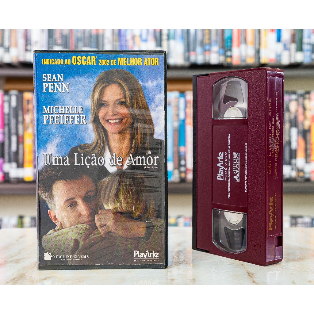 VHS Uma Lição de Amor - DUBLADO - Sean Penn Michelle Pfeiffer - Original - Fita de Vídeo Filme - Drama - Raro