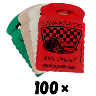 Kit sacolinha lixo car Padrão 100 Unidades  para lava rápido em Oferta na Shopee