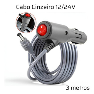 Cabo de Cigarro para Starlink Mini 12v 24v 3 Metros em Oferta na Shopee