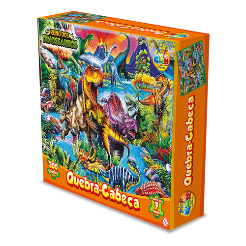 QUEBRA-CABEÇA 300 PÇS - DINOSSAUROS
