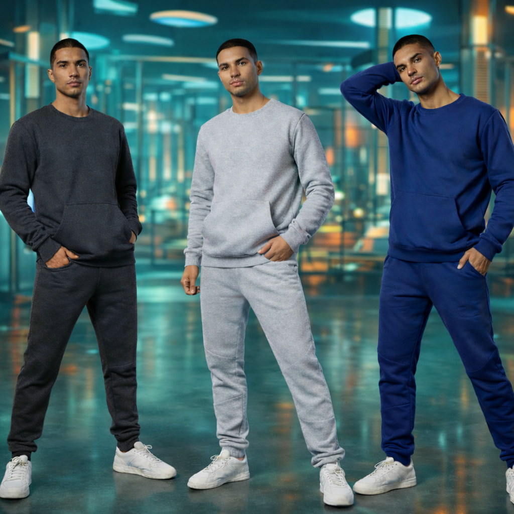 Conjunto Masculino Moletom Peluciado Flanelado Blusa e Calça de Frio