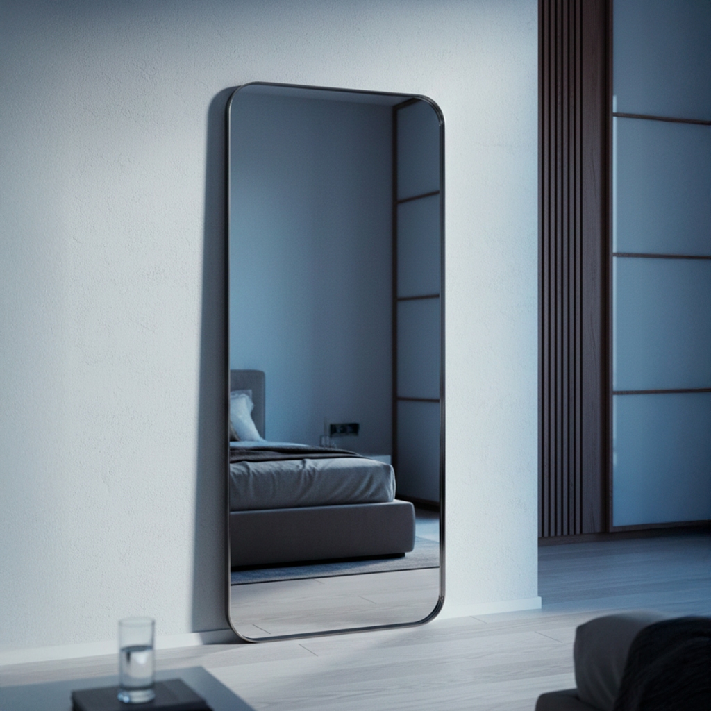 Espelho Industrial de Parede 170x70cm | Moldura em Aço | Estilo Industrial Minimalista em Oferta na Shopee