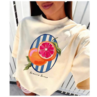 T-shirt feminina Camiseta laranja com listras Camiseta feminina Preta e Branca em Oferta na Shopee