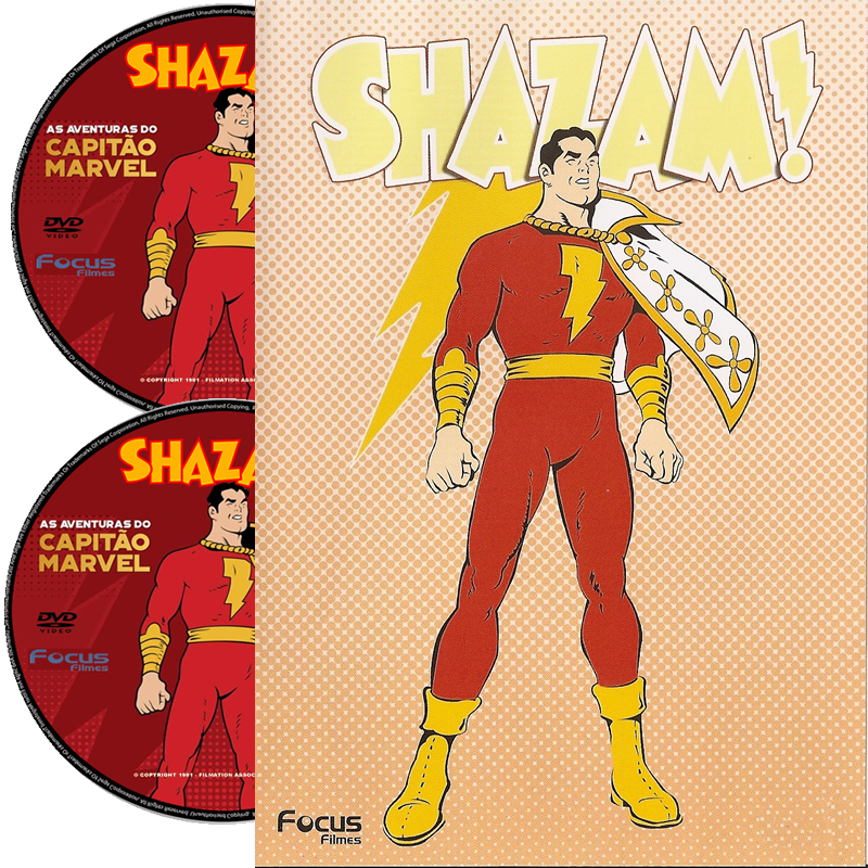 DVD- Série Shazam! Capitão Marvel Desenho Clássico 1981 em dvd