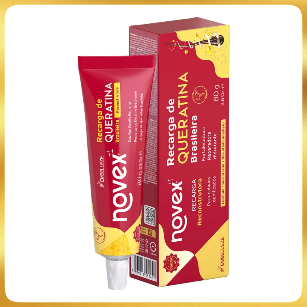 Recarga Queratina Concentrada Restaurador Capilar Novex 80g em Oferta na Shopee