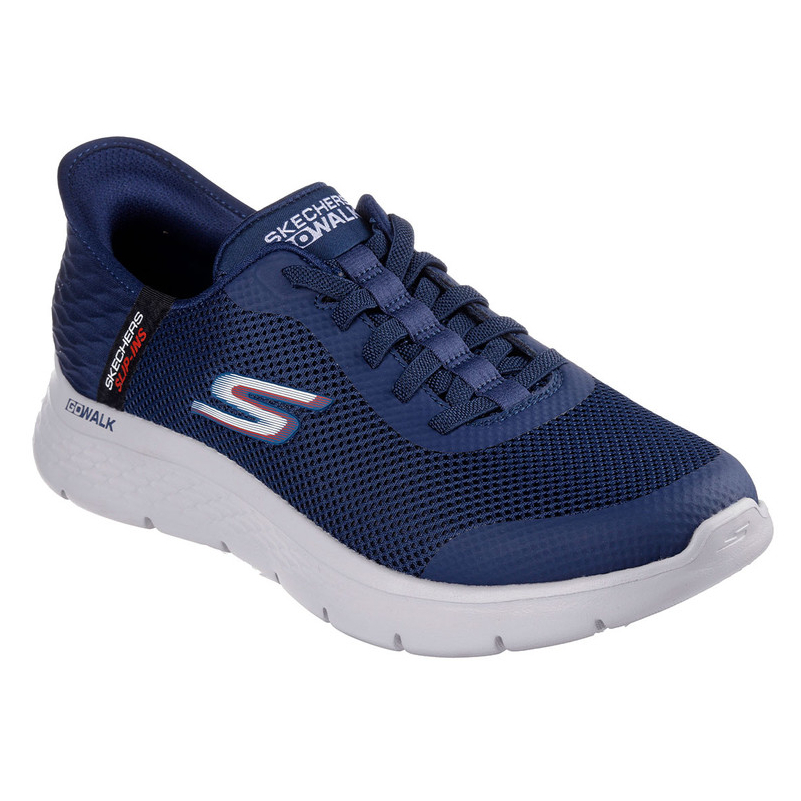 Tênis Masculino Skechers Go Walk Flex Slip On Conforto Leveza Respirável Ideal Caminhada Academia