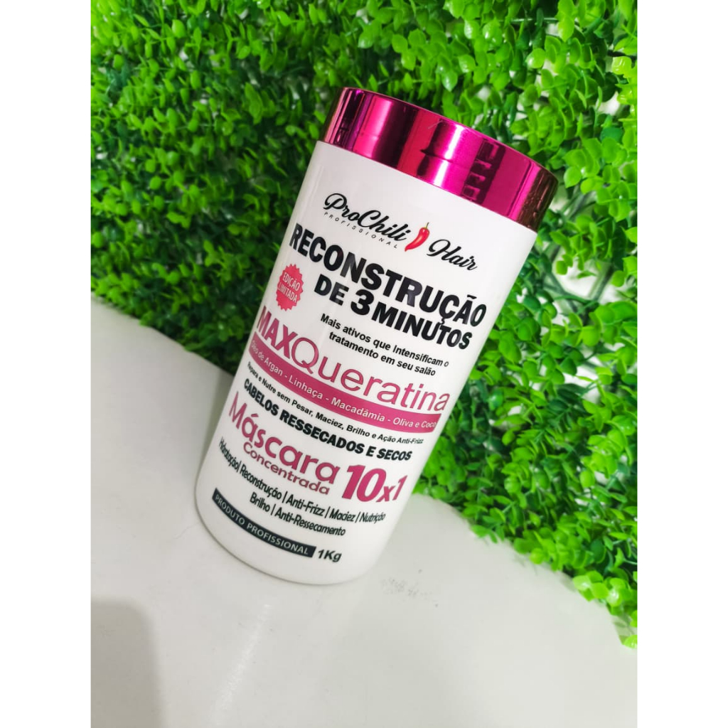 Máscara Reconstrutora 3 Minutos Reconstrução Profissional 1kg Promoção